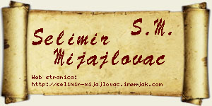 Selimir Mijajlovac vizit kartica